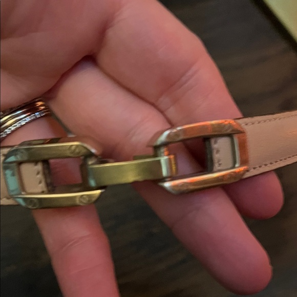 Chloe Tan Belt with Gold Buckle main image 5